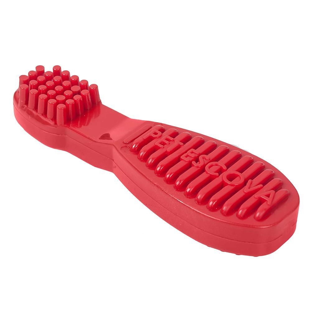 Brinquedo Mordedor Escova Pet Games Vermelho - Tam. G - 1