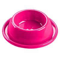 Comedouro Plástico Antiformiga Filhotes Rosa - Tam. P - 1