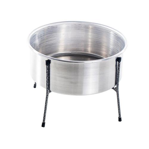 Comedouro NF Pet Aramado Simples em Alumínio - Tam. M