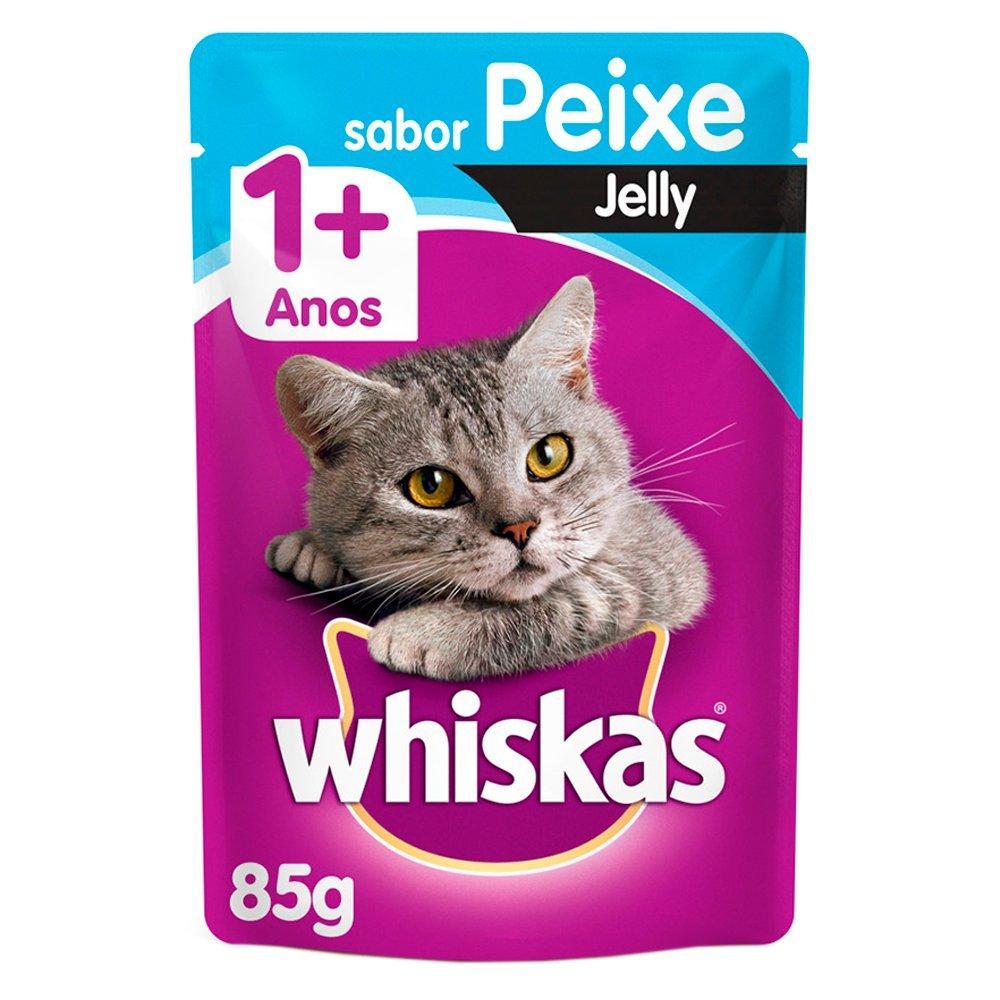 Kit Ração Úmida Whiskas Sachê Peixe Jelly para Gatos Adultos - 40 Unidades - 2