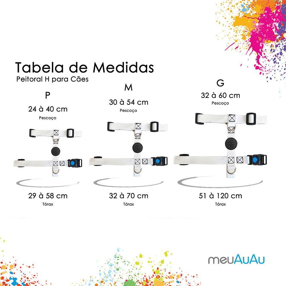 Peitoral H e Guia Zoo Onça para Cães - Tam. G - 3