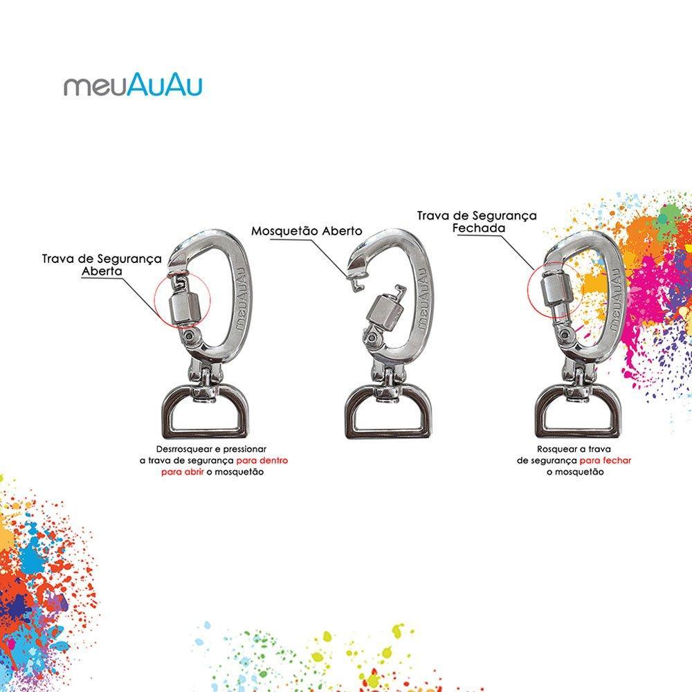 Peitoral H e Guia Zoo Onça para Cães - Tam. G - 5