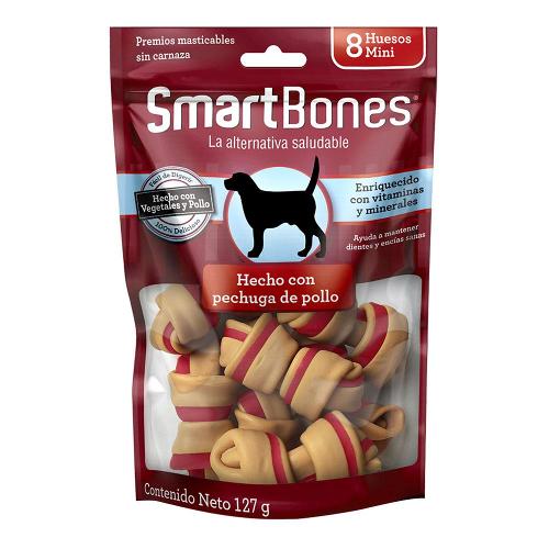 Ossinhos Mini SmartBones Frango para Cães - 8 Unidades