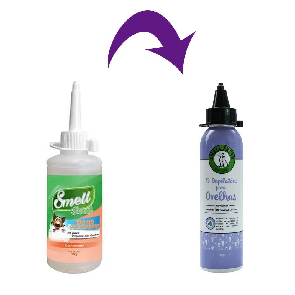 Pó Depilatório para Orelhas Smell Fresh para Cães e Gatos  - 35 g - 2