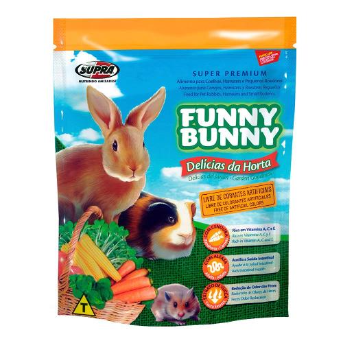 Ração Supra Funny Bunny Delícias da Horta Coelhos, Hamster e Outros Pequenos Roedores - 1,8 Kg