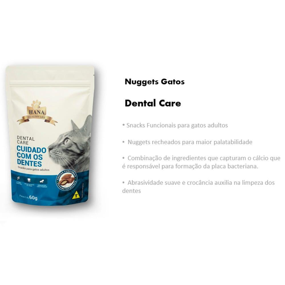 Snack Hana Healthy Life para Gatos Adultos Sabor Fígado Cuidado com os Dentes - 60g - 2