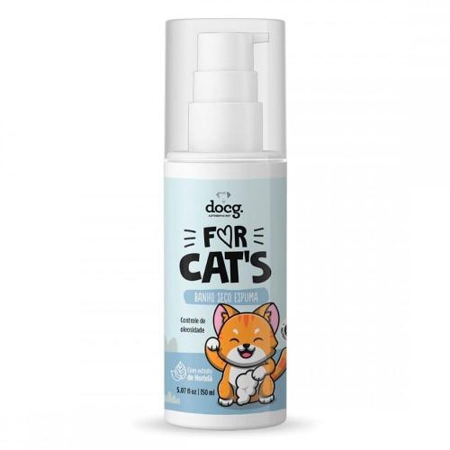 Banho Seco docg. For Cat's Espuma para Gatos - 150 mL
