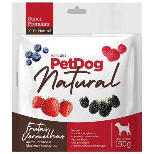 Biscoito PetDog Natural Frutas Vermelhas para Cães - 150 g