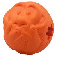 Bola Macaquinho Pet Games com Dispenser de Ração ou Petisco Laranja - Tam. G - 1