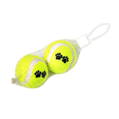 Brinquedo Chalesco Bola de Tenis 2 Unidades para Cães - Tam. P