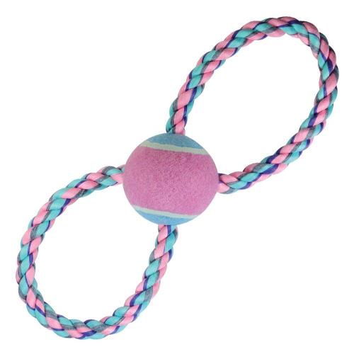 Brinquedo Bola de Tênis com Corda para Cães - Tam. Único
