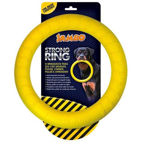 Brinquedo Jambo Mordedor Anel Ring Strong Amarelo - Tam. Único