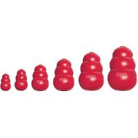 Brinquedo Interativo KONG Classic T3 com Dispenser para Ração ou Petisco Vermelho - Tam. P