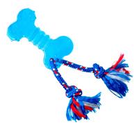 Brinquedo Odontopet Osso Dental Flat com Corda Azul para Cães - Tam. P - 1
