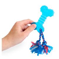 Brinquedo Odontopet Osso Dental Flat com Corda Azul para Cães - Tam. P - 5