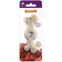 Brinquedo Osso Jambo Anelado Sabor Frango - Tam. P - 1