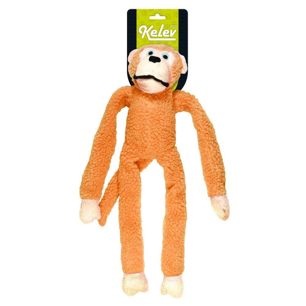 Brinquedo Jambo Mordedor Pelúcia Macaco Kelev Laranja - Tam. M - 1