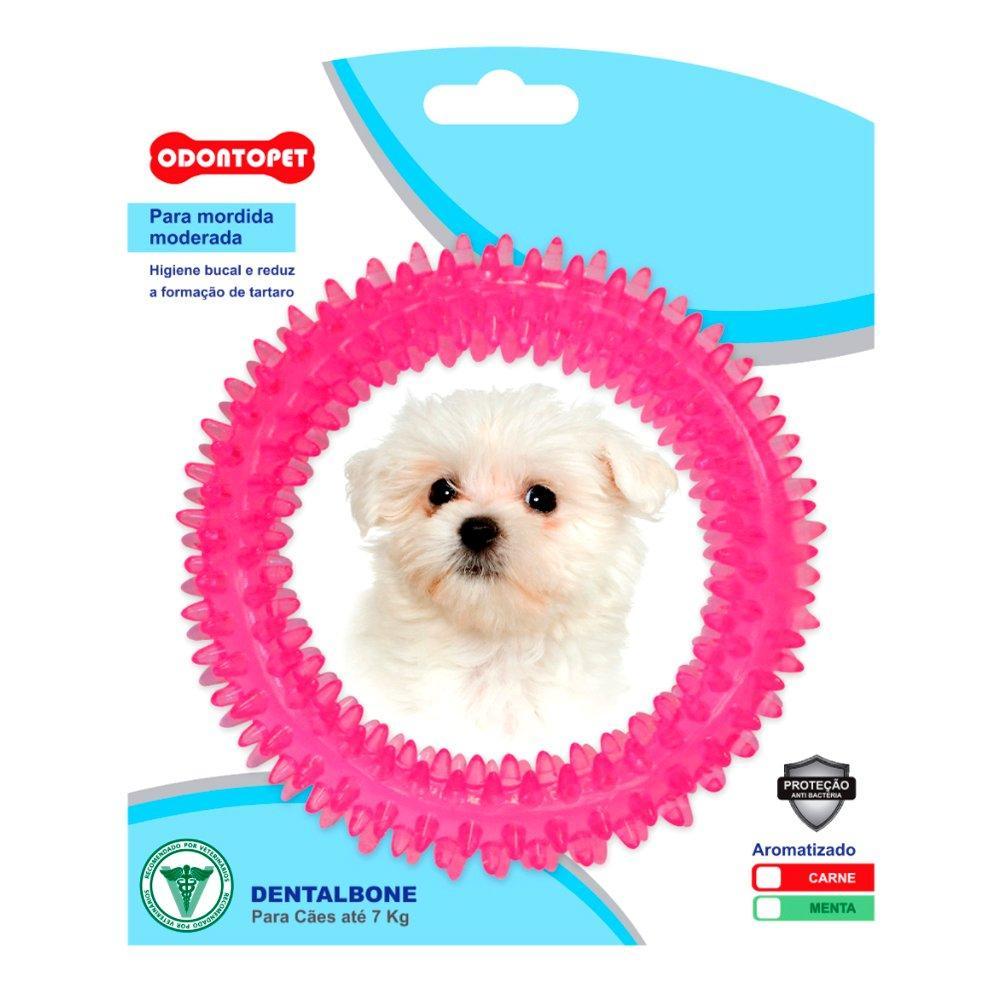 Brinquedo Odontopet Argola Dental Rosa para Cães - Tam. P - 2