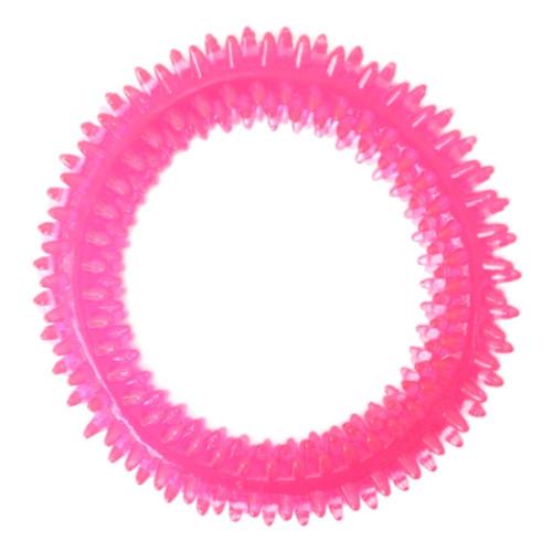 Brinquedo Odontopet Argola Dental Rosa para Cães - Tam. P
