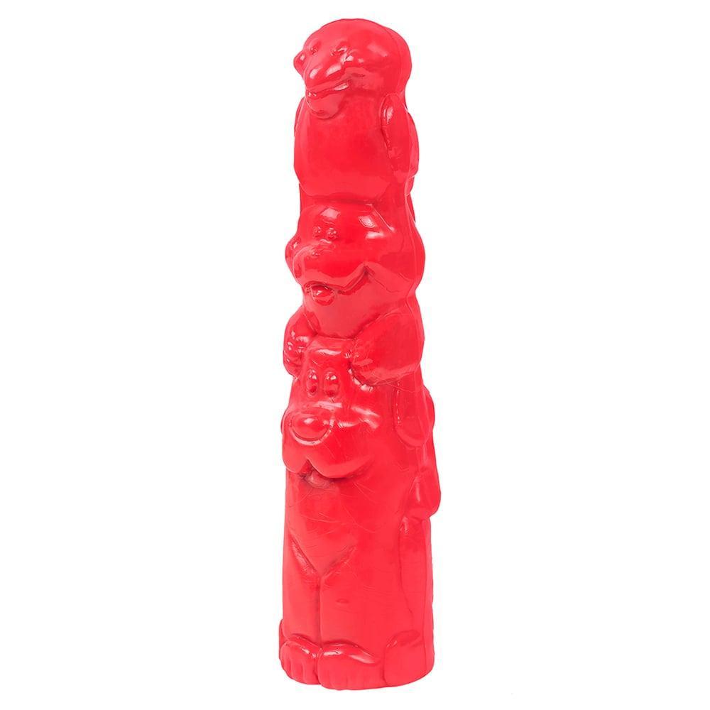 Brinquedo Pet Games Mordedor Totem Nylon Vermelho - Tam. M - 1