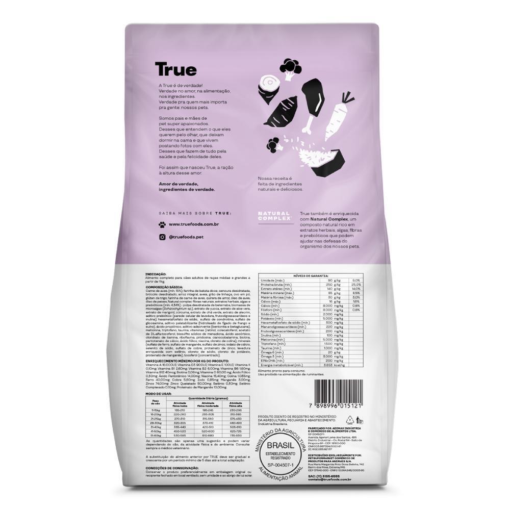 Kit Ração Seca 10,1kg + Úmida 320g True Cachorros Adultos - 3