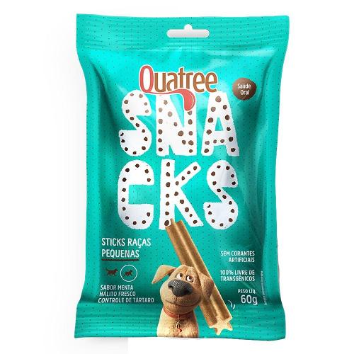 Snack Quatree para Cães Adultos Porte Pequeno Sabor Menta - 60g