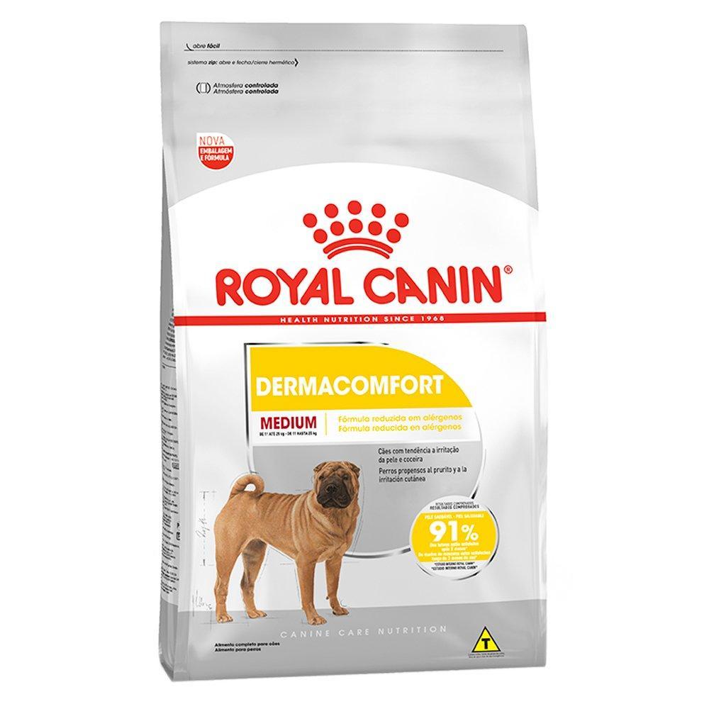 Ração Royal Canin Medium Dermacomfort para Cães Adultos ou Idosos de Raças Médias - 2,5 Kg - 1