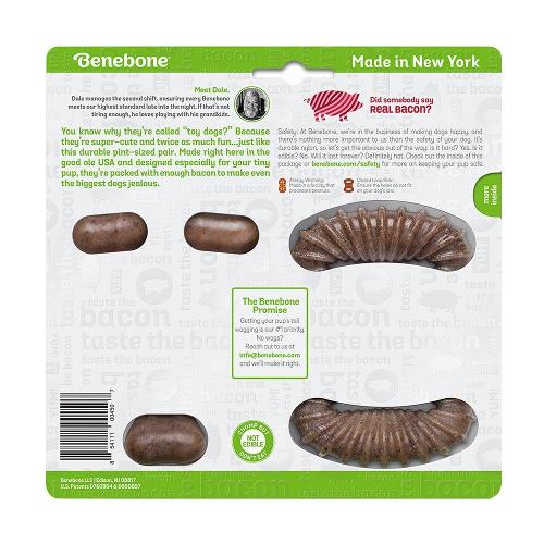 Brinquedo Benebone Tiny 2 Pack Bacon (645400) - 2 Unidades