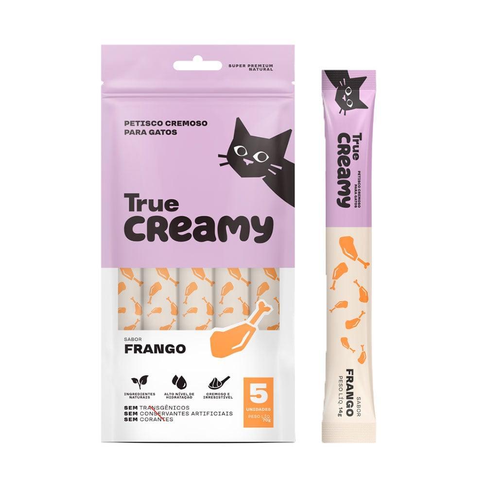 Petisco Cremoso True Creamy Sabor Frango para Gatos - 5 Unidades - 1