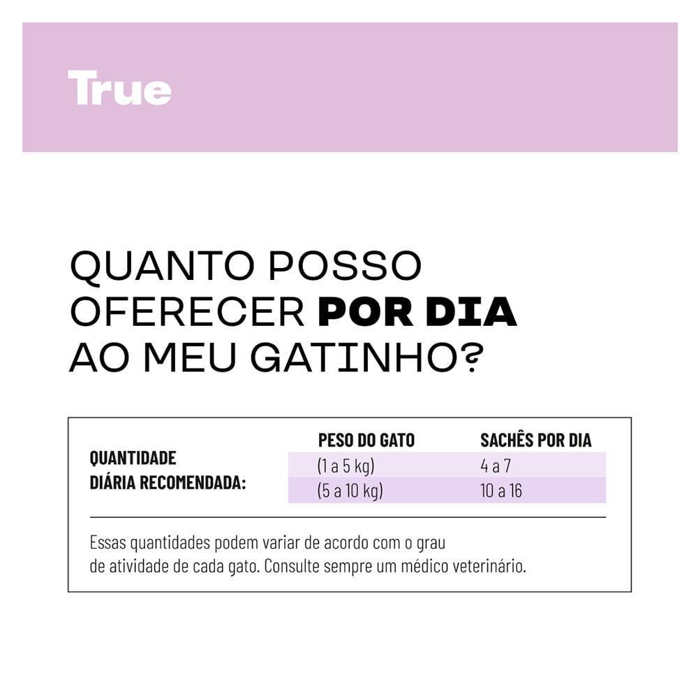 Petisco Cremoso True Creamy Sabor Frango para Gatos - 5 Unidades - 5