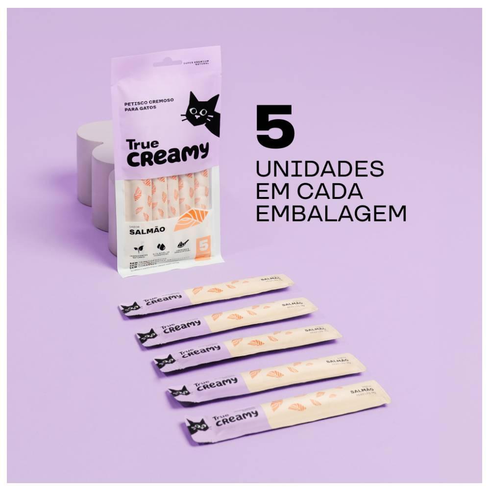 Petisco Cremoso True Creamy Sabor Frango para Gatos - 5 Unidades - 6
