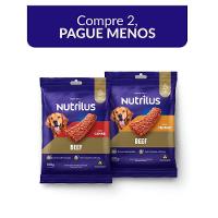 Kit Nutrilus Bifinho Sabor Carne e Frango para Cães Adultos - 1 Kg (2 Pacotes 500 g) - 1