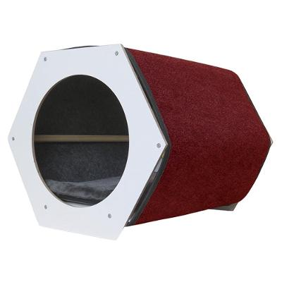 Brinquedo Arranhador Hexágono Tapete Grená - Tam. Único
