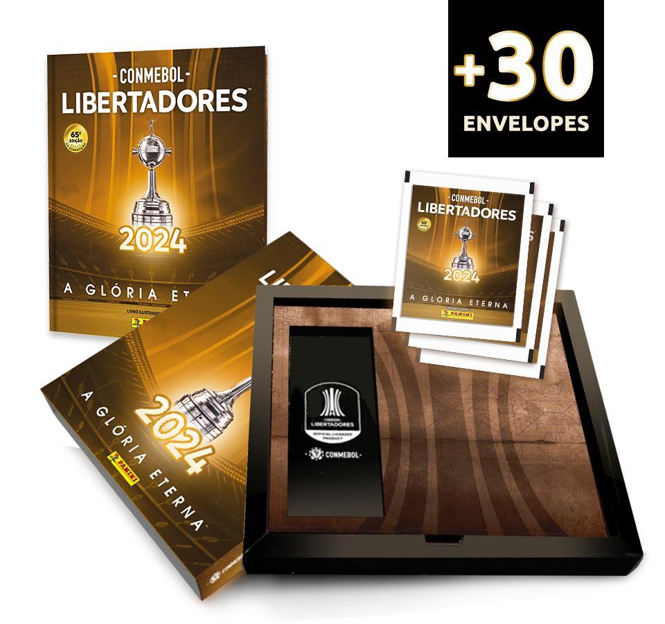 CONMEBOL LIBERTADORES 2024 - Kit Box Premium Capa Dura + 30 Envelopes - 1