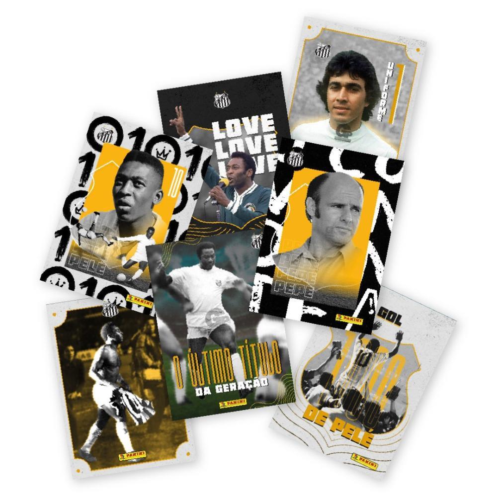 Tribute Card Set Santos - 20 Cards + 20 Cards Especiais + 1 Card Pelé - 3