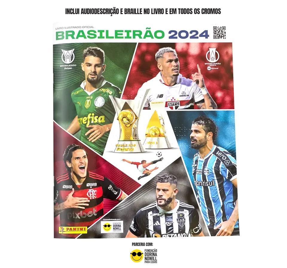 Brasileirão 2024 - Álbum Capa Cartão Completo Em BRAILE - 1