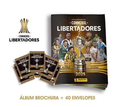 CONMEBOL LIBERTADORES STK 2025 - Álbum Capa Cartão + 40 Envelopes