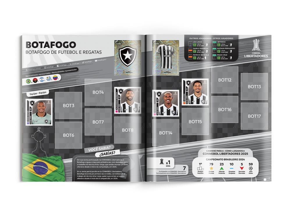 CONMEBOL LIBERTADORES STK 2025 - Álbum Capa Dura - 2