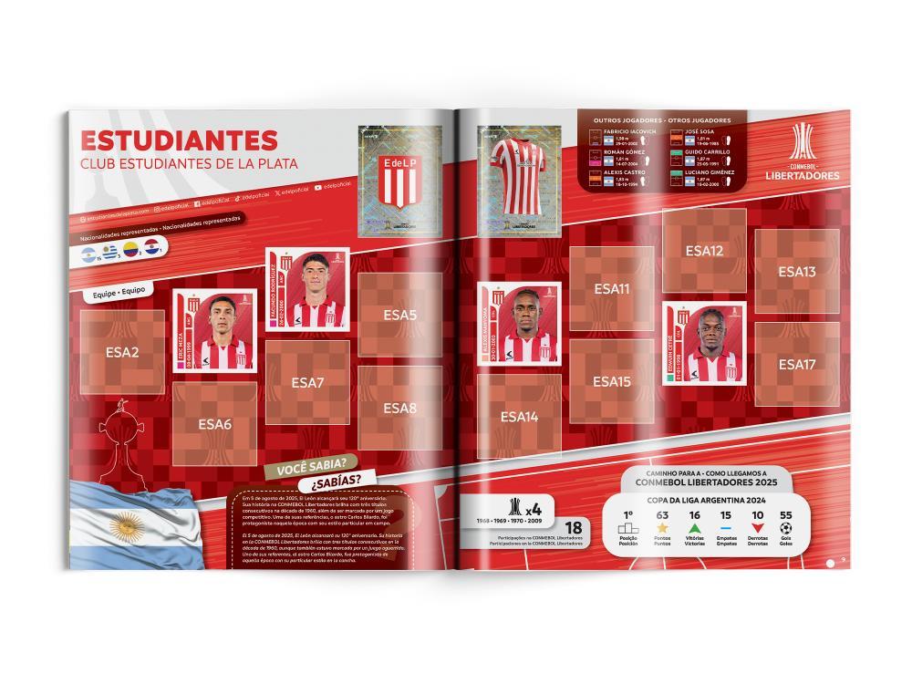CONMEBOL LIBERTADORES STK 2025 - Álbum Capa Dura - 3