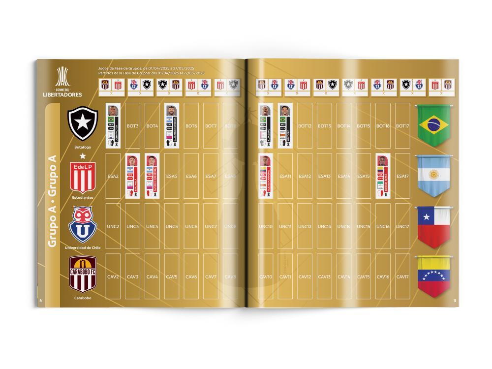 CONMEBOL LIBERTADORES STK 2025 - Álbum Capa Dura - 5