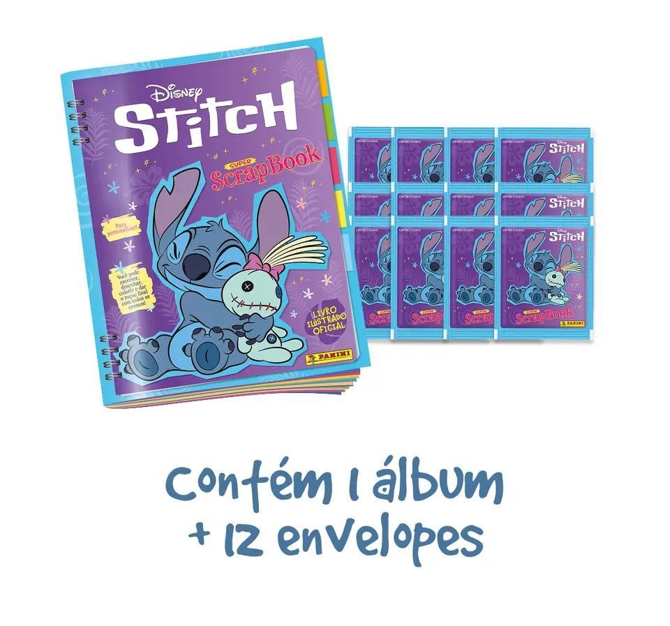 Kit Stitch - Super Scrapbook - Álbum Capa Cartão + 12 envelopes - 1