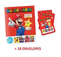 SUPER MARIO - Álbum Capa Cartão + 18 Envelopes - 1
