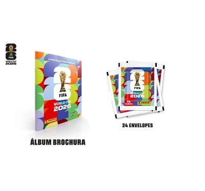 Copa Do Mundo 2026 - Álbum Capa Cartão + Kit 24 Envelopes  - FIFA WORLD CUP 2026™️