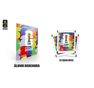 Copa Do Mundo 2026 - Álbum Capa Cartão + Kit 12 Envelopes  - FIFA WORLD CUP 2026™️