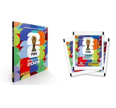 Copa Do Mundo 2026 - Álbum Capa Cartão + Kit 60 Envelopes  - FIFA WORLD CUP 2026™️