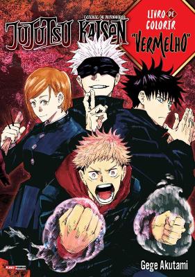 Jujutsu Kaisen - Livro De Colorir - "Vermelho"