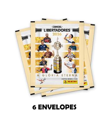 CONMEBOL LIBERTADORES 2026- Kit Com 6 Envelopes