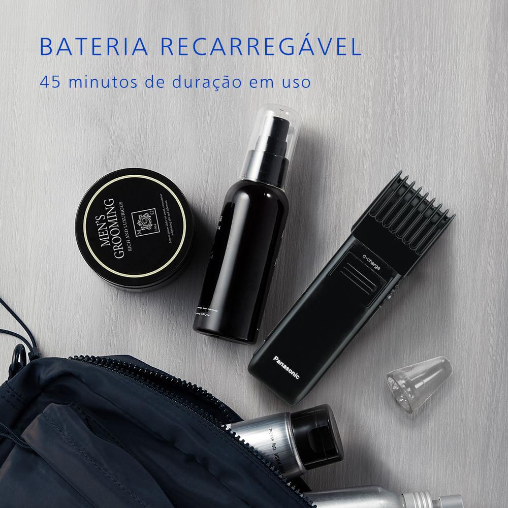 Máquina de Acabamento Panasonic Lâmina em Aço Inoxidável e Bateria Recarregável - Garantia Original Panasonic - ER389X - 5