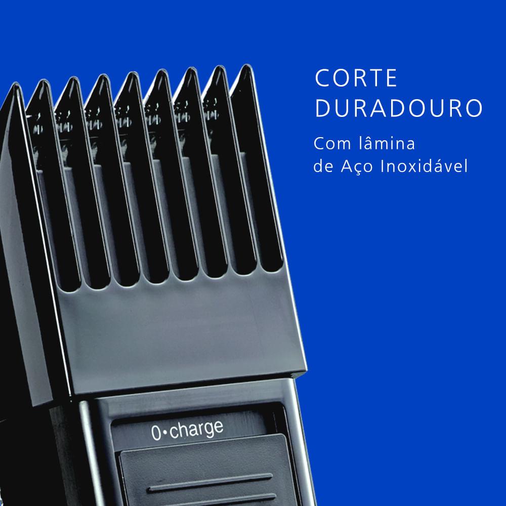 Máquina de Acabamento Panasonic Lâmina em Aço Inoxidável e Bateria Recarregável - Garantia Original Panasonic - ER389X - 4