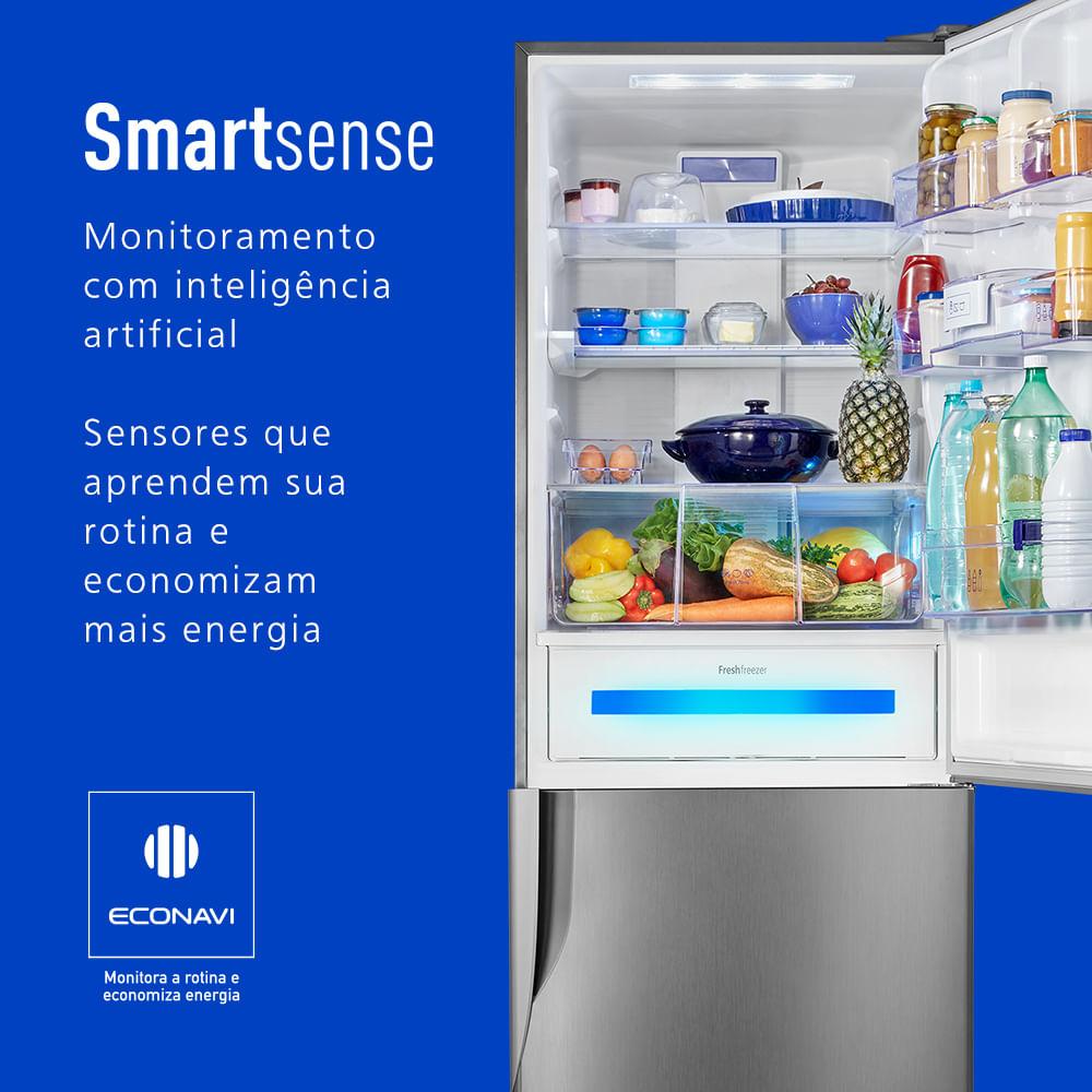Geladeira Panasonic Frost Free 480L A+++ Aço Escovado - NR-BB71PVFX - 3